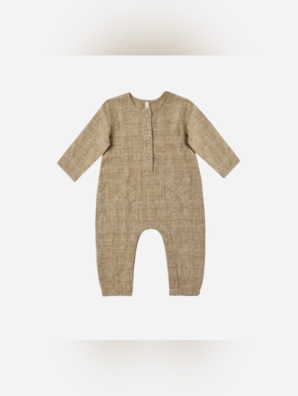 Rylee + Cru Dark Tan Woven Jumpsuit